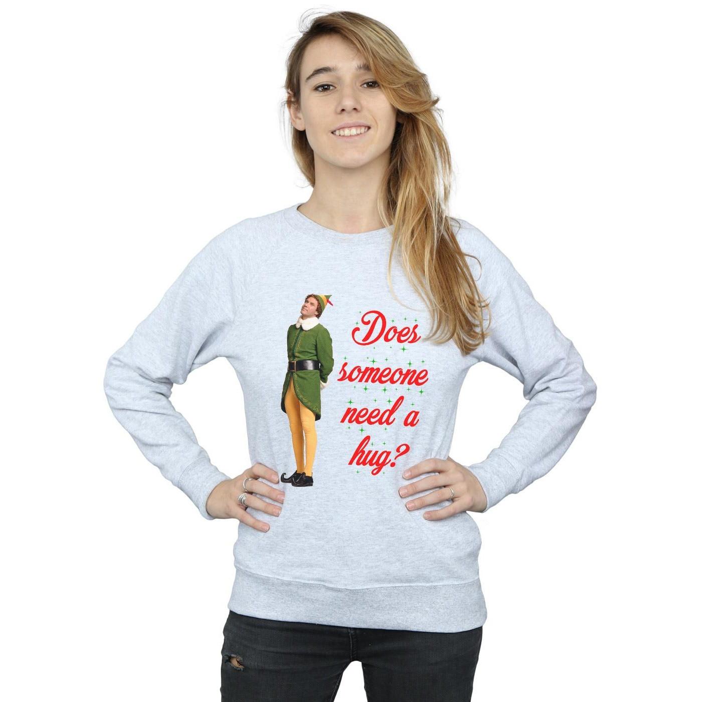 Elf Does Someone Need A Hug Slim Fit Sweatshirt  