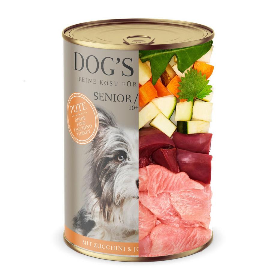 Dog's Love  Senior light dinde courgette et herbes de Johannis - Multipack 