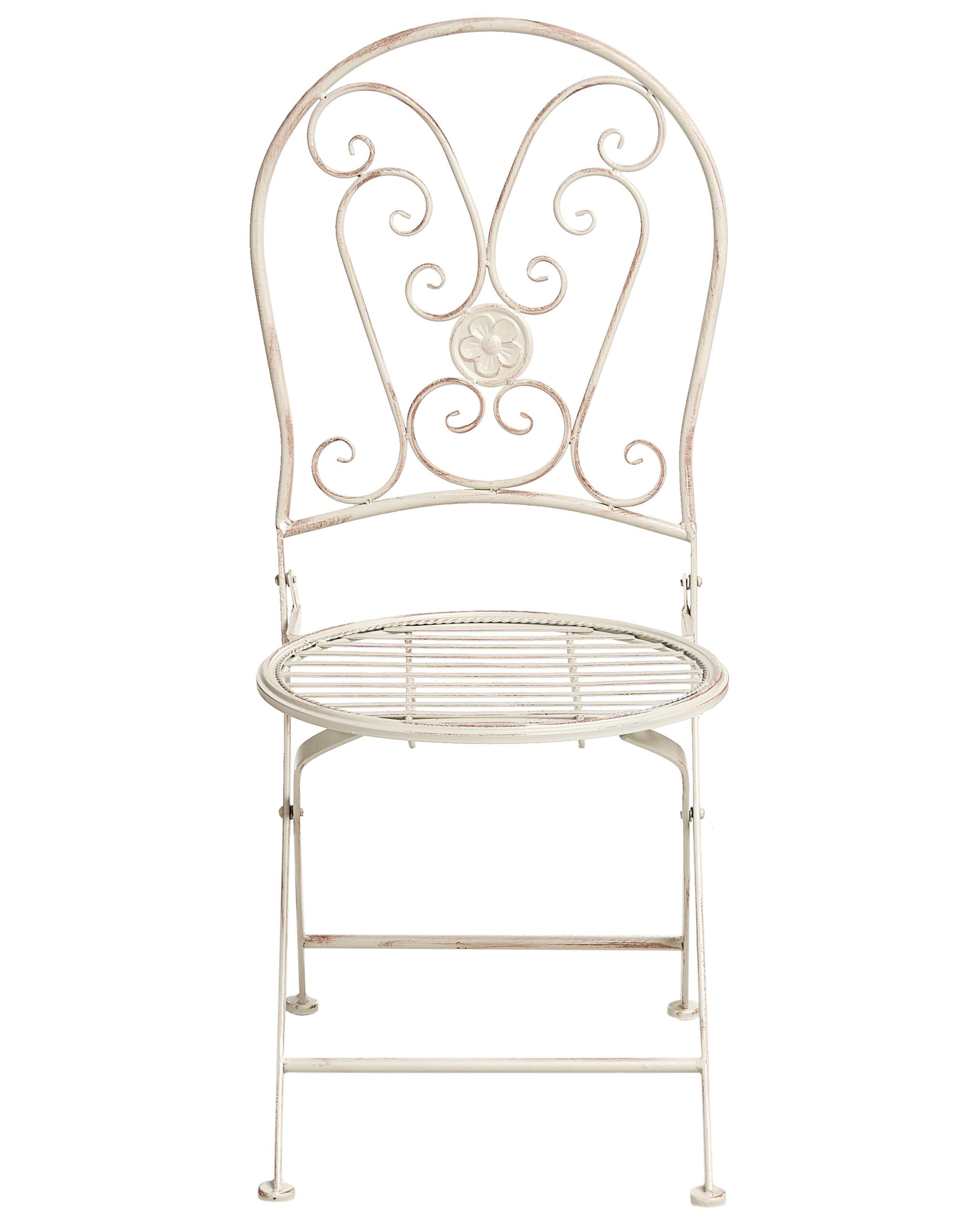 Beliani Set di 2 sedie da giardino en Ferro Retrò COGGIA  