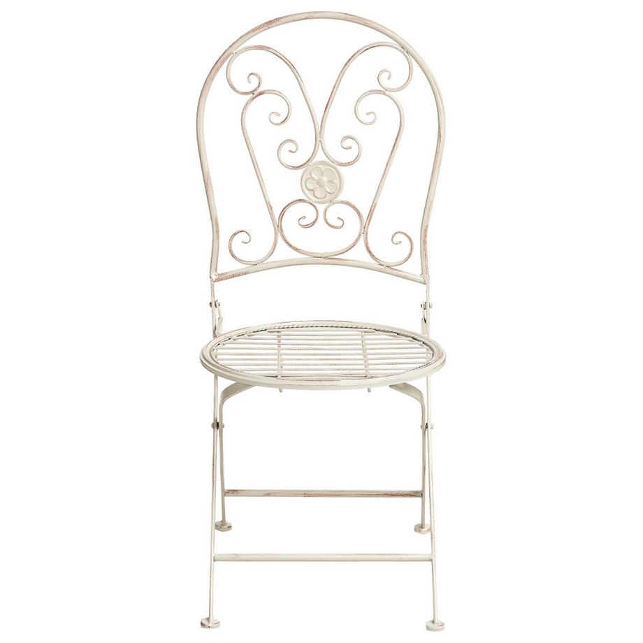 Beliani Gartenstuhl 2er Set aus Eisen Retro COGGIA  