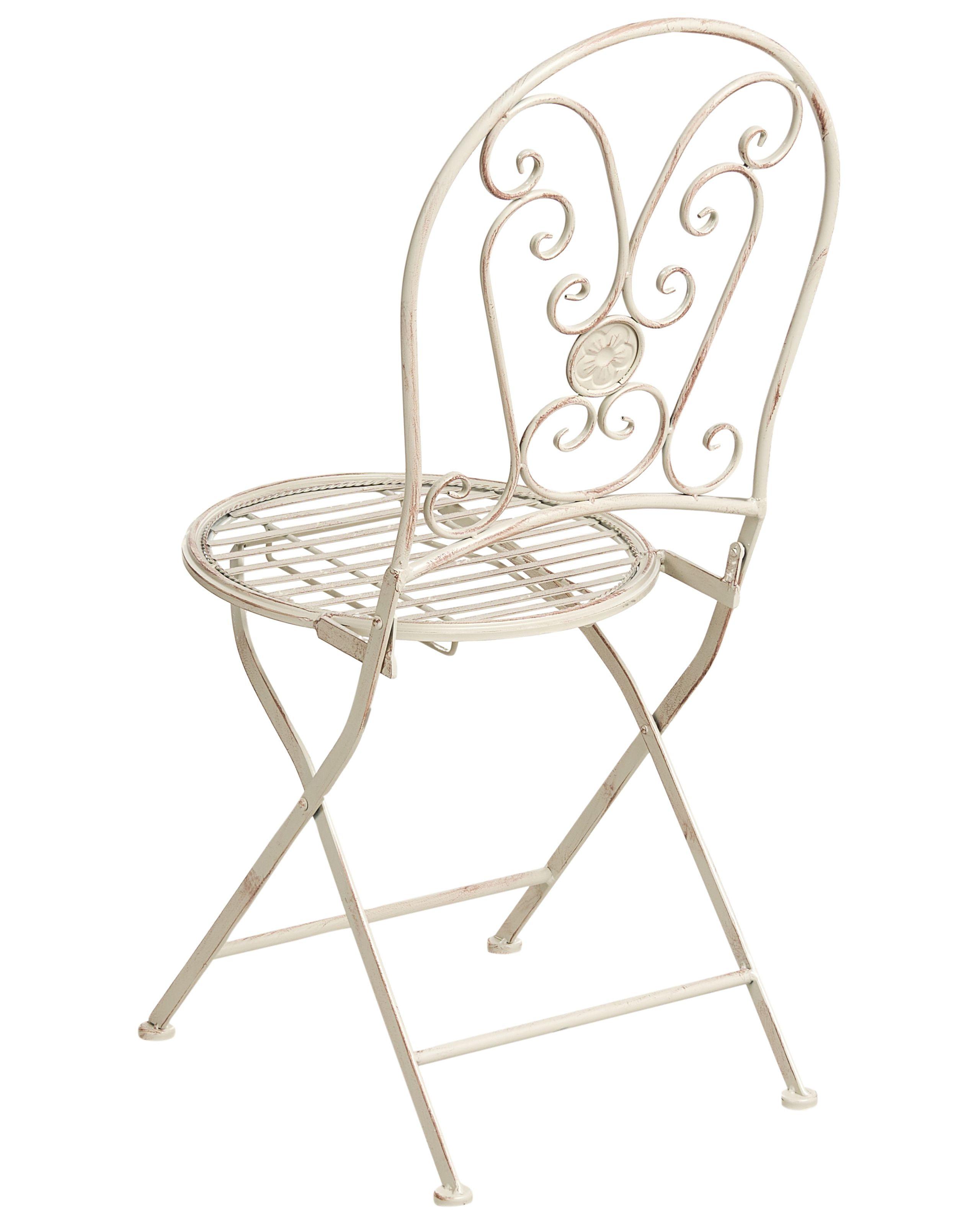 Beliani Set di 2 sedie da giardino en Ferro Retrò COGGIA  