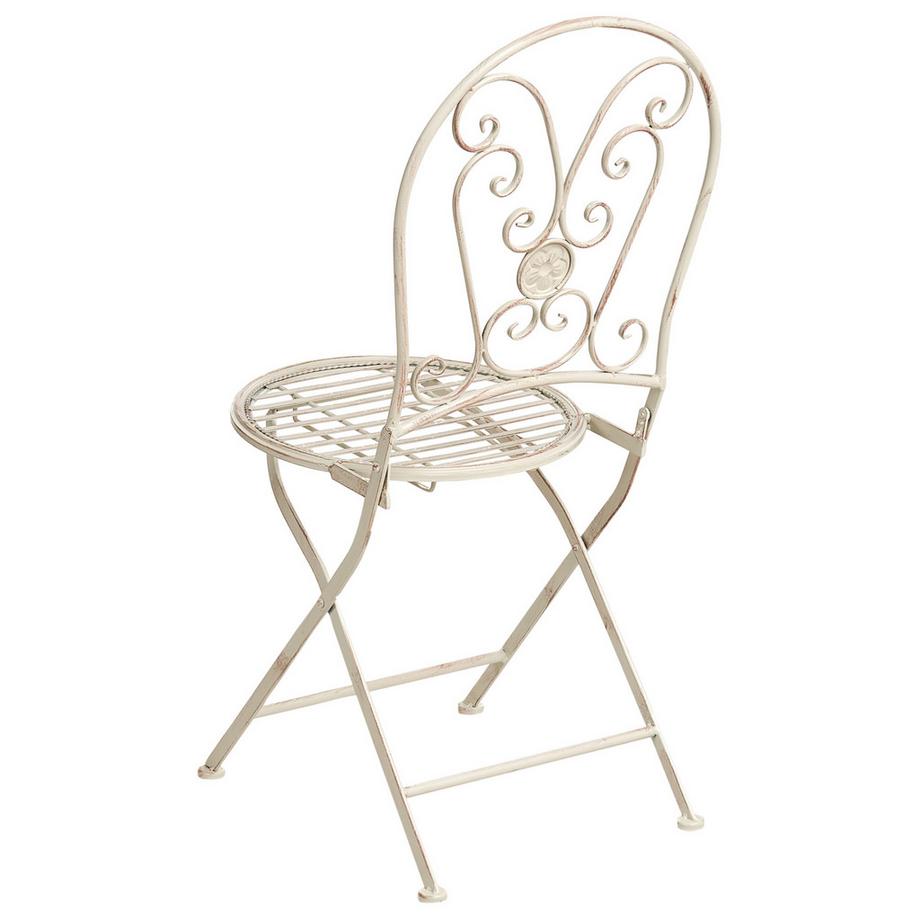 Beliani Gartenstuhl 2er Set aus Eisen Retro COGGIA  