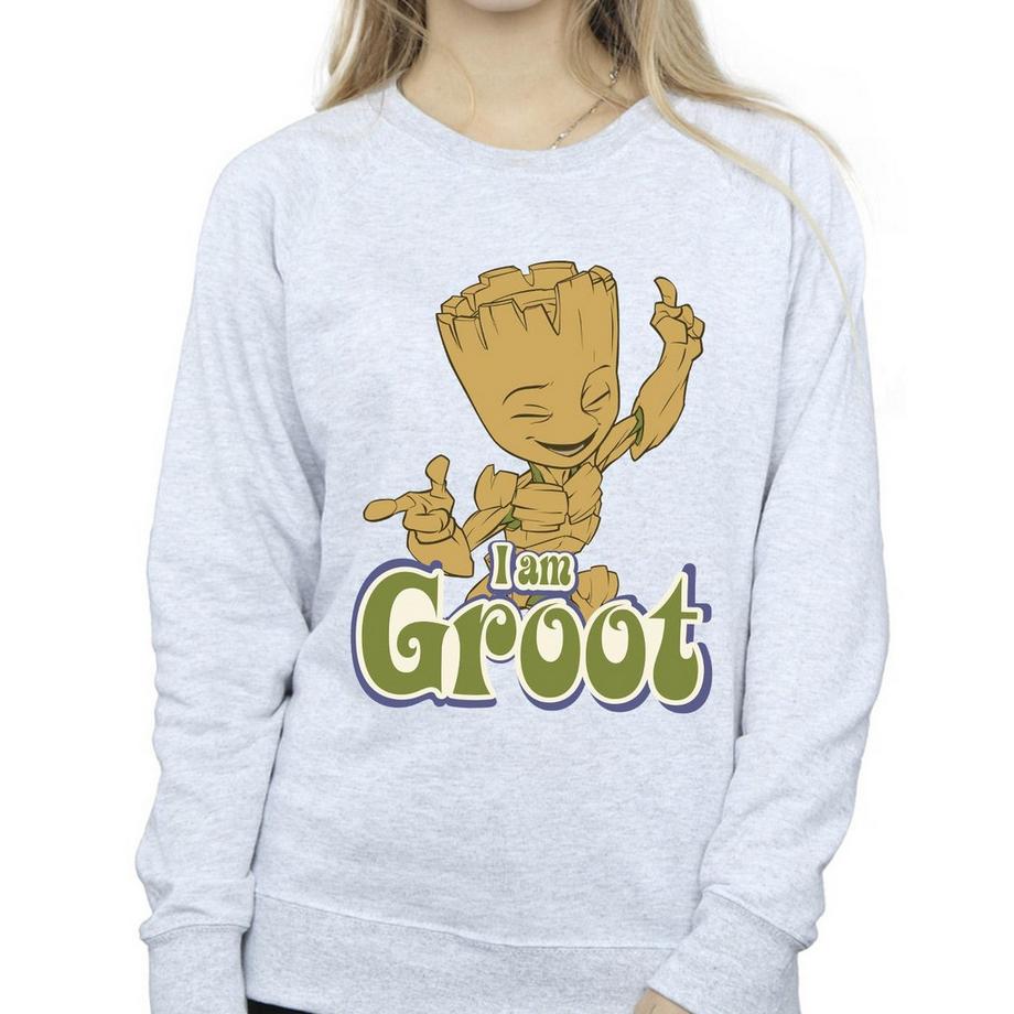 Guardians Of The Galaxy I Am Groot Sweatshirt Col Rond  