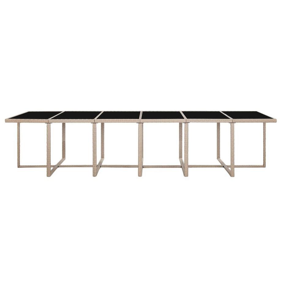 VidaXL Gartentisch und -stuhl poly-rattan  