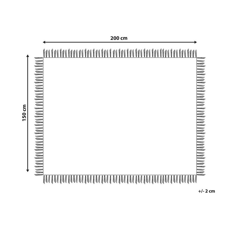 Beliani YERBENT Baumwoll-Tagesdecke  