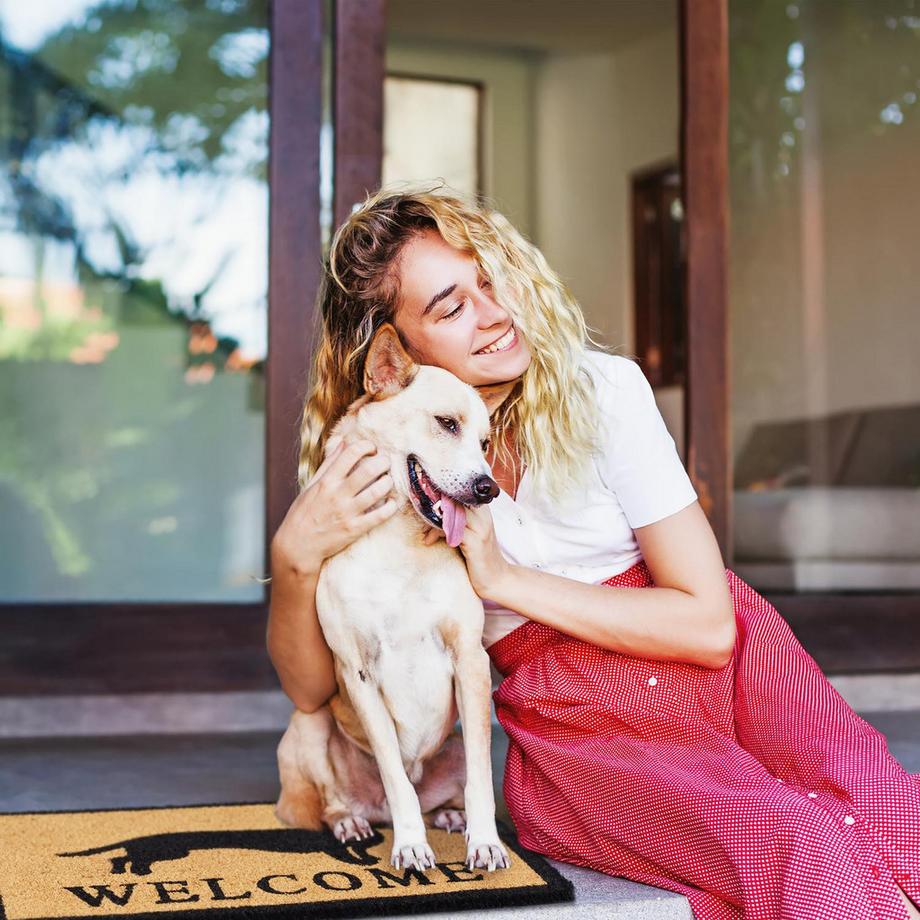 B2X Fußmatte Kokosfaser Dackel  