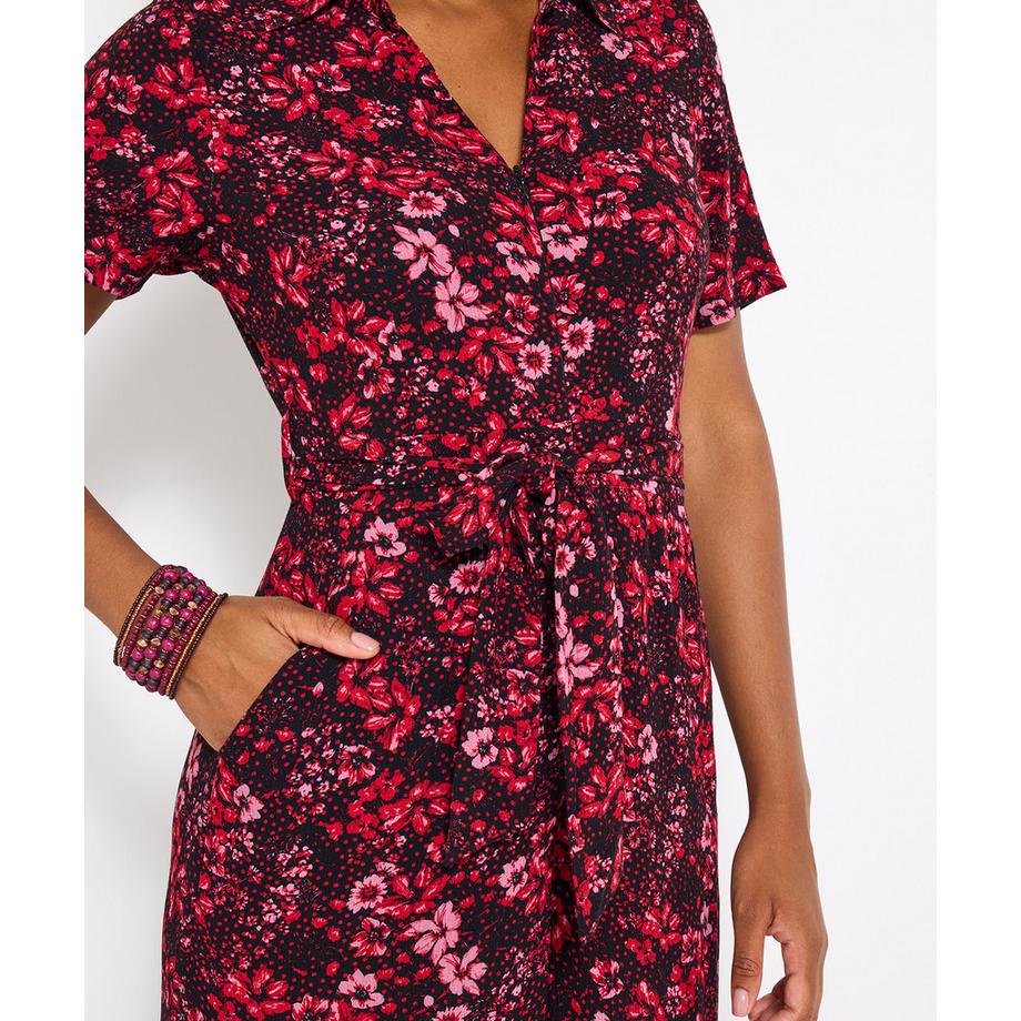 Joe Browns Tuta scura floreale con cerniera  