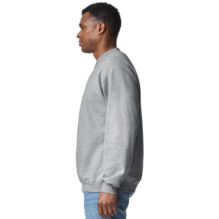 Gildan Softstyle Mittelschweres Sweatshirt mit kurzem Reißverschluss  