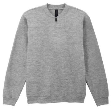 Softstyle Sweatshirt  , mit kurzem Reißverschluss, Mittelschwer