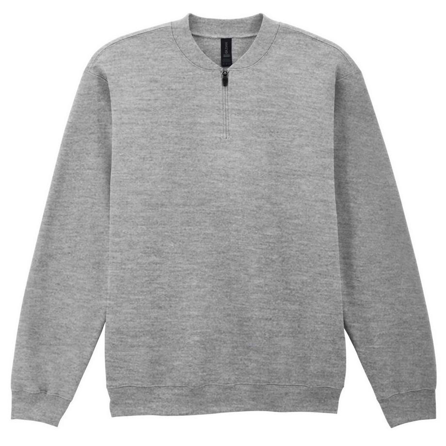 Gildan Softstyle Mittelschweres Sweatshirt mit kurzem Reißverschluss  
