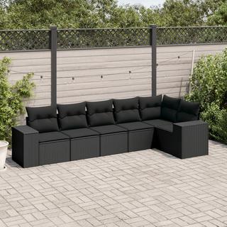 VidaXL set divano da giardino Polirattan  