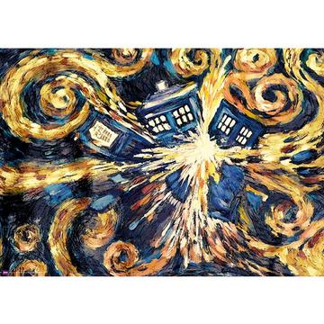 Poster - Gerollt und mit Folie versehen - Dr Who - Tardis Explosion