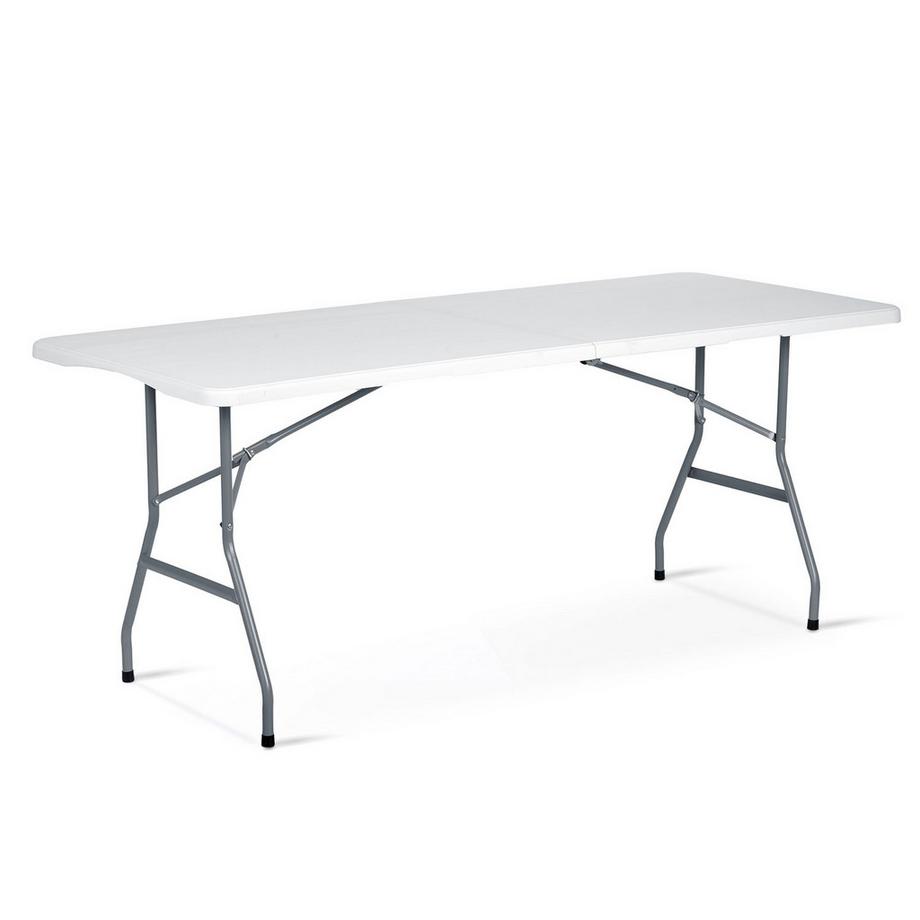 B2X  Tavolo pieghevole da giardino per catering 180 cm Plonos bianco 