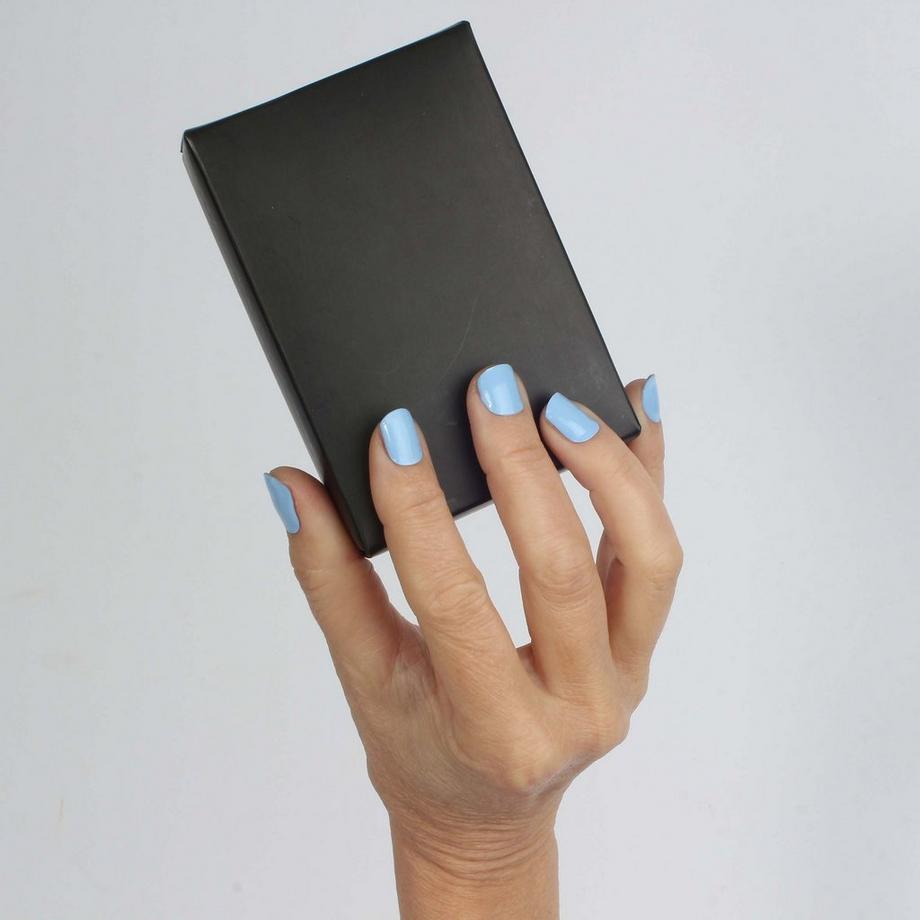 LAUED  films à ongles végétaliens solid blue City Pigeon 