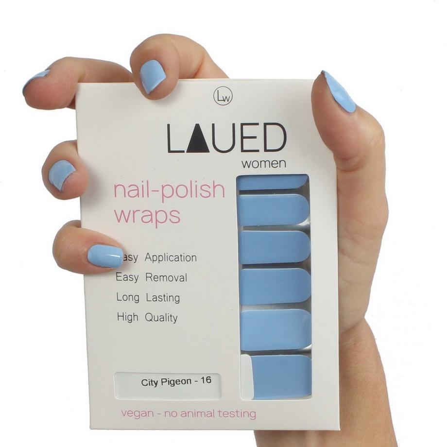 vegane Nagelfolien solid blue City Pigeon