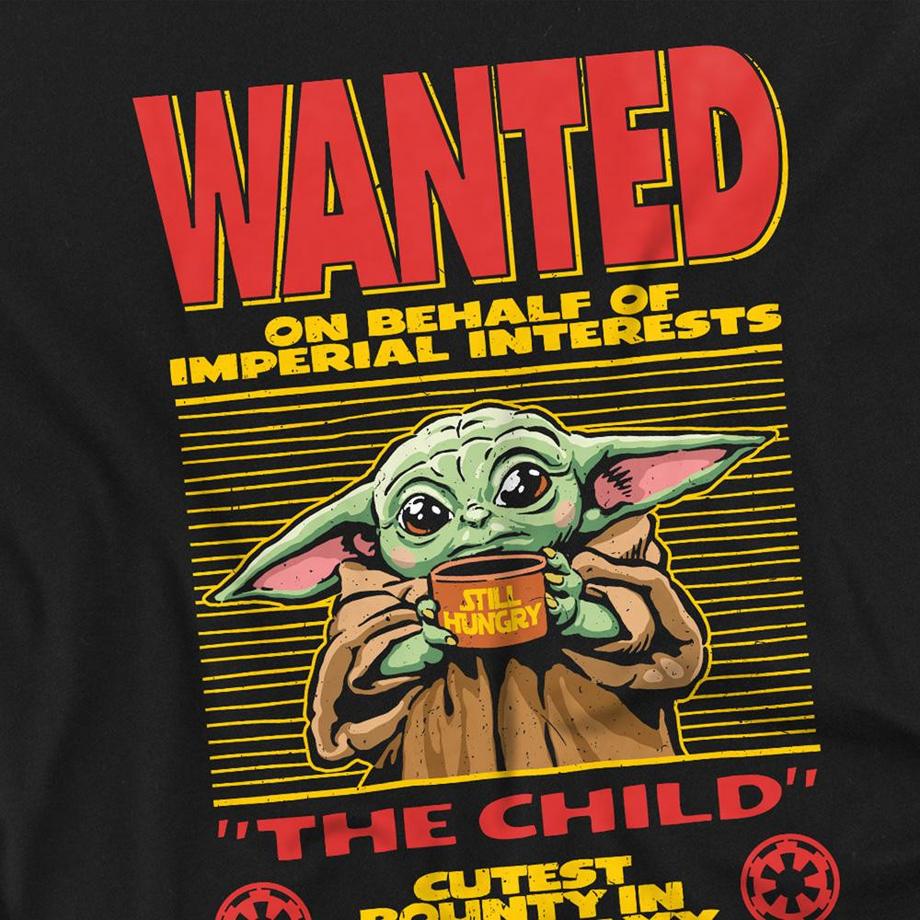 Star Wars: The Mandalorian  Cutest Bounty Wanted Maglietta Grogu Manica Lunga 