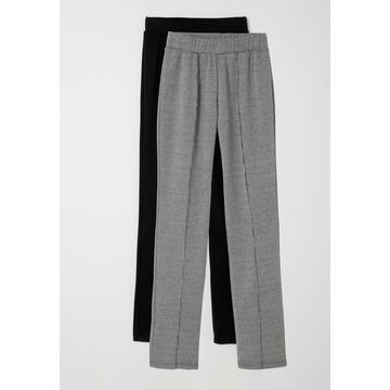 Lot de 2 pantalons maille milano.