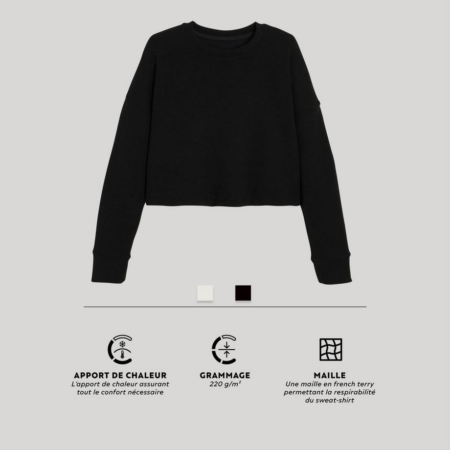 DOMYOS  Sweat-shirt - CROP 520 