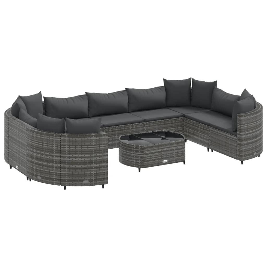 VidaXL Gartensofagarnitur poly-rattan  