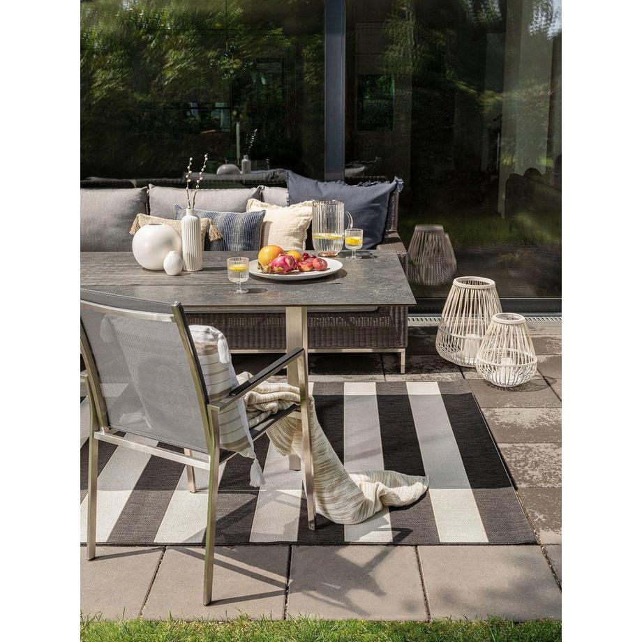 Benuta Tapis d'extérieur & intérieur Metro Noir  