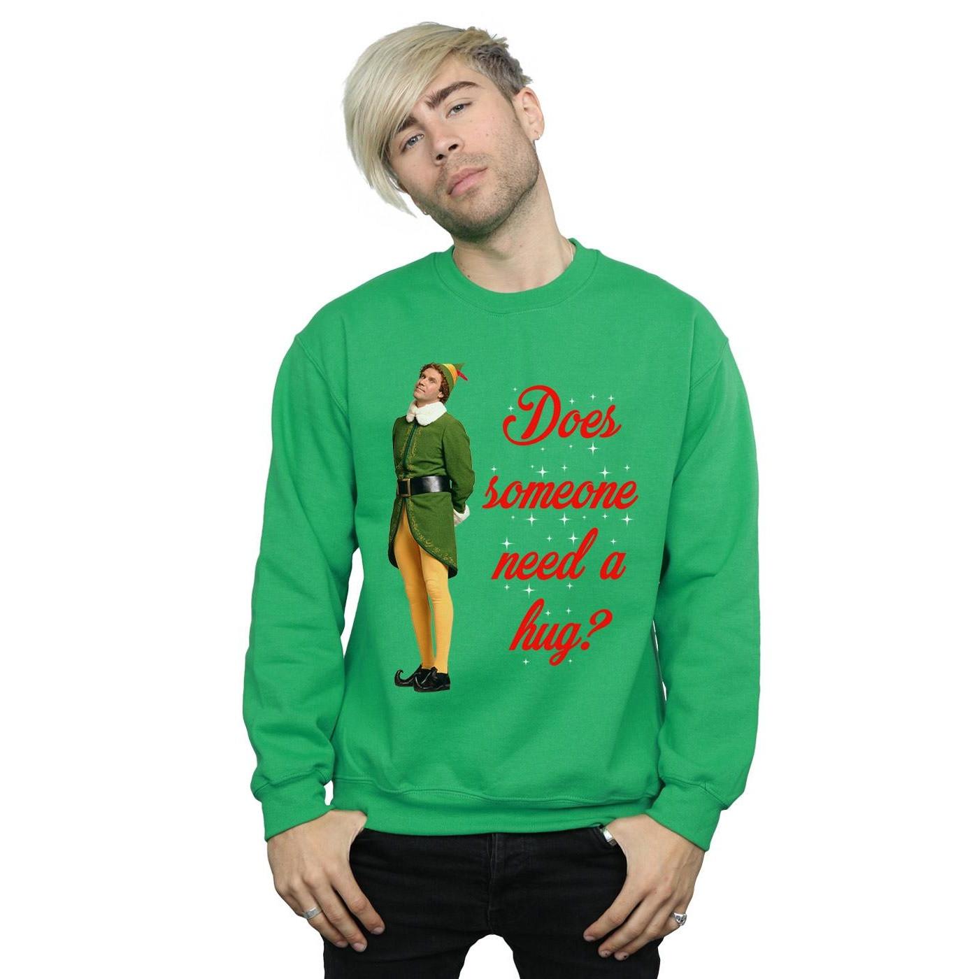 Elf Does Someone Need a Hug Sweatshirt  