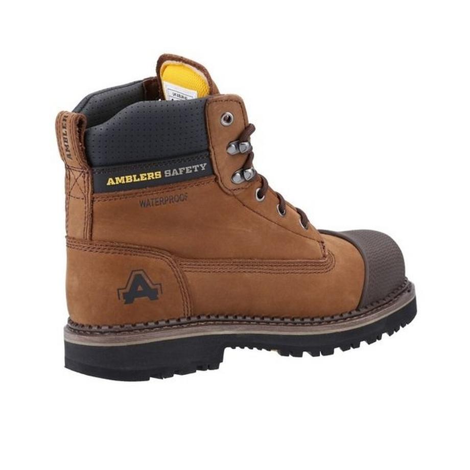 Amblers AS233 Stivali stringati in pelle con puntale  