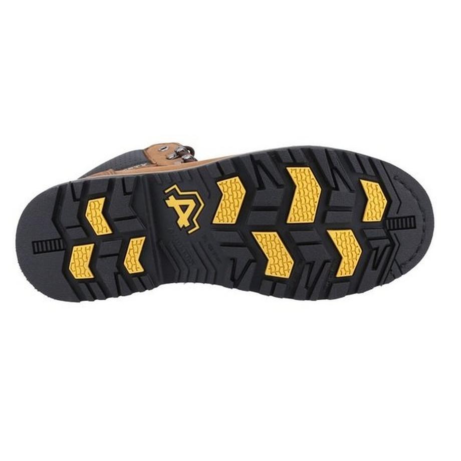 Amblers AS233 Stivali stringati in pelle con puntale  