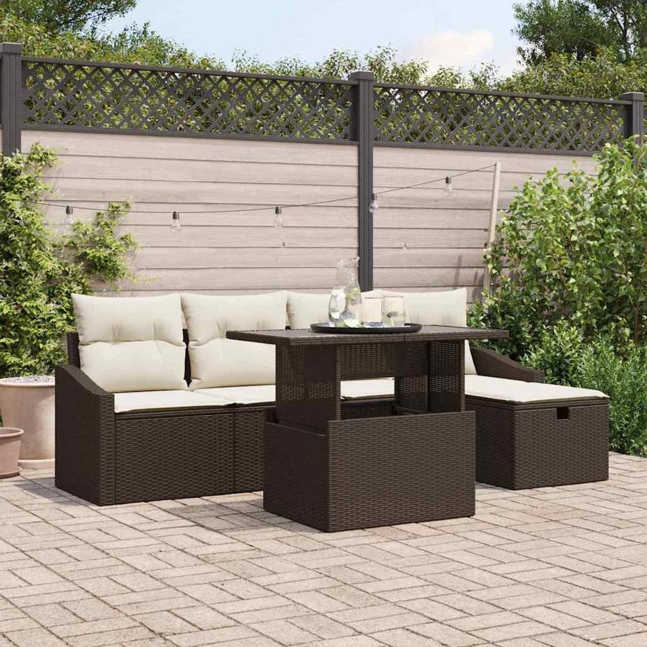 VidaXL Gartensofa-set poly-rattan  
