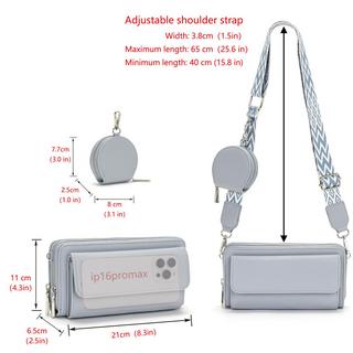 Only-bags.store Kleine Handtasche mit gemustertem Riemen  