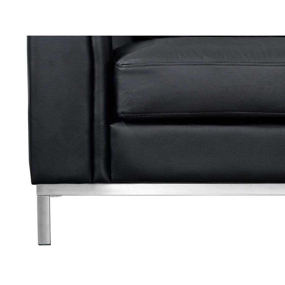 Beliani Divano angolare versione destra en Pelle Naturale Industriale OSLO  