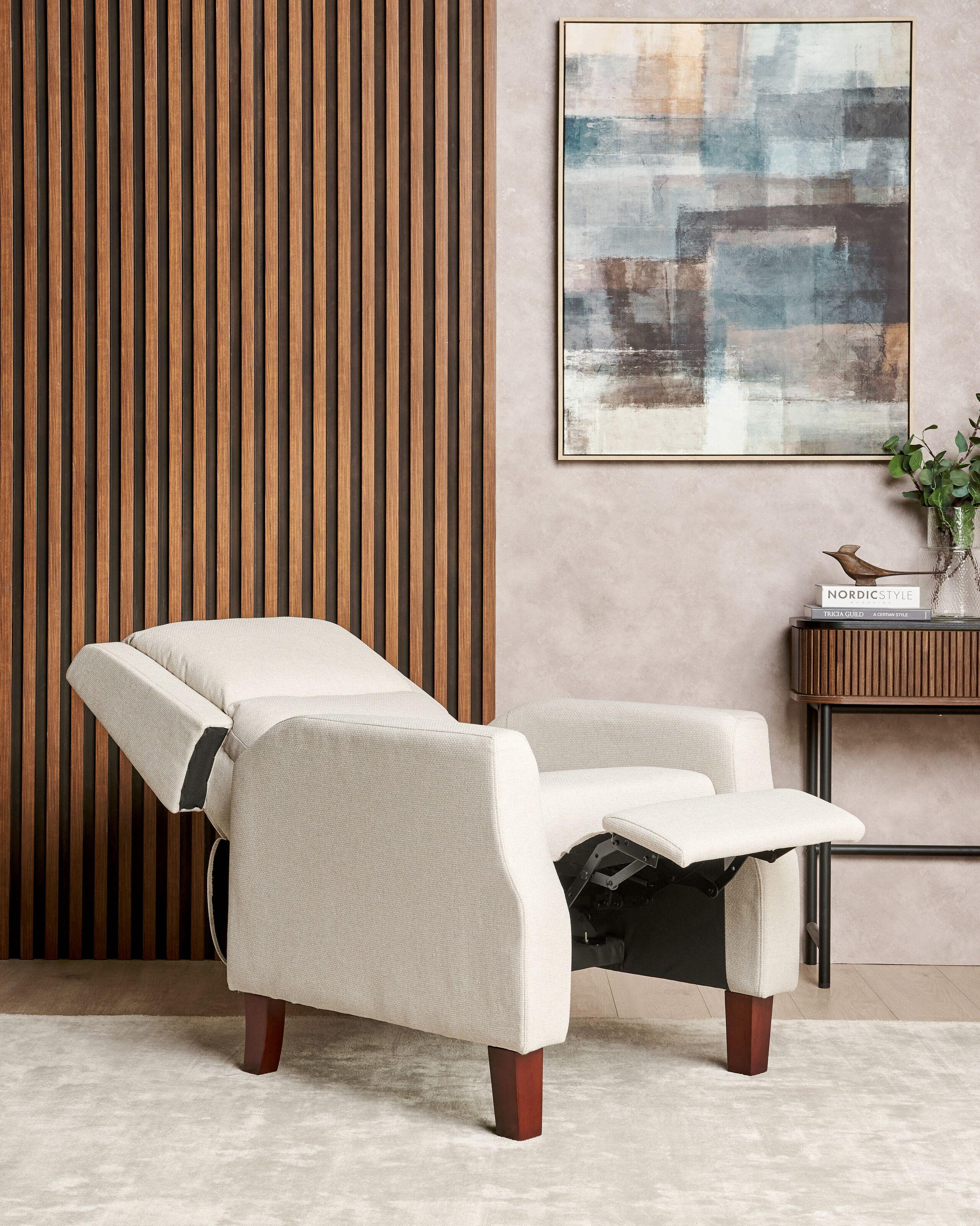 Beliani Sedia reclinabile en Tessuto Classico EGERSUND  