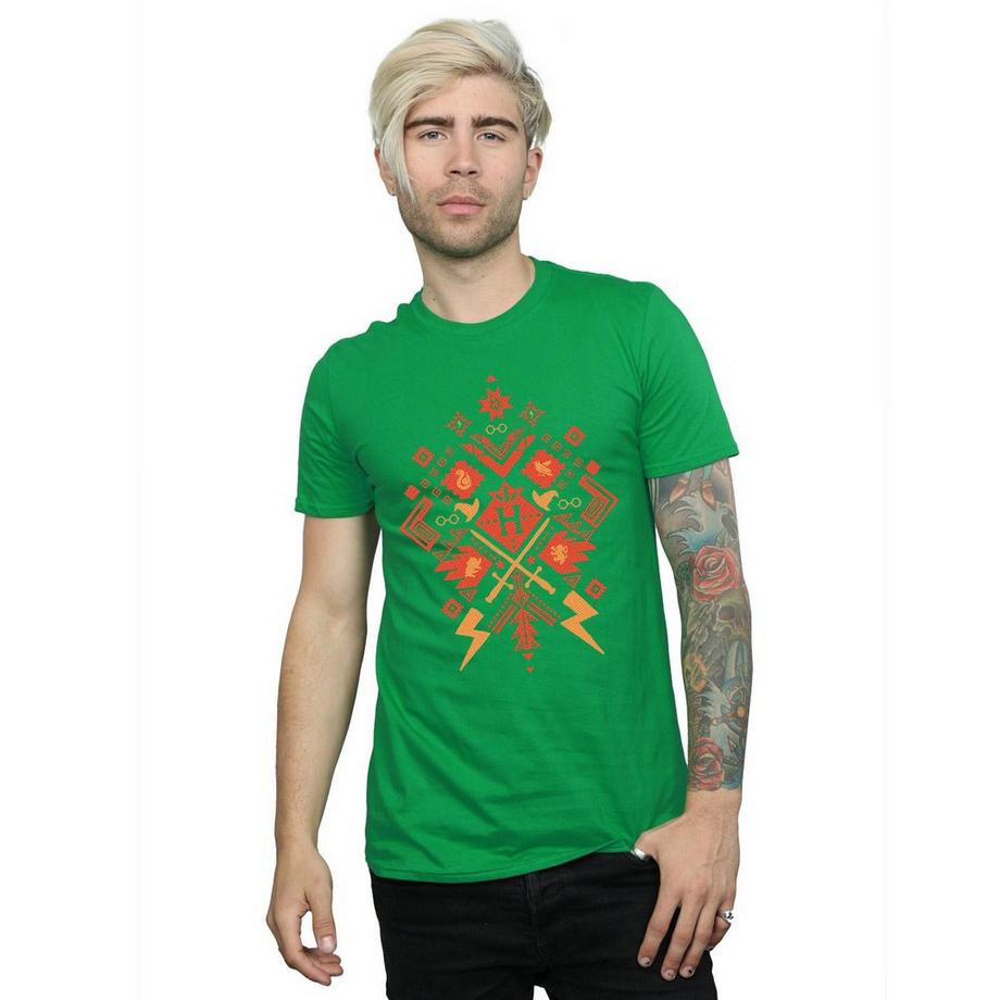 Harry Potter Aztekenmuster Kurzarm T-Shirt  