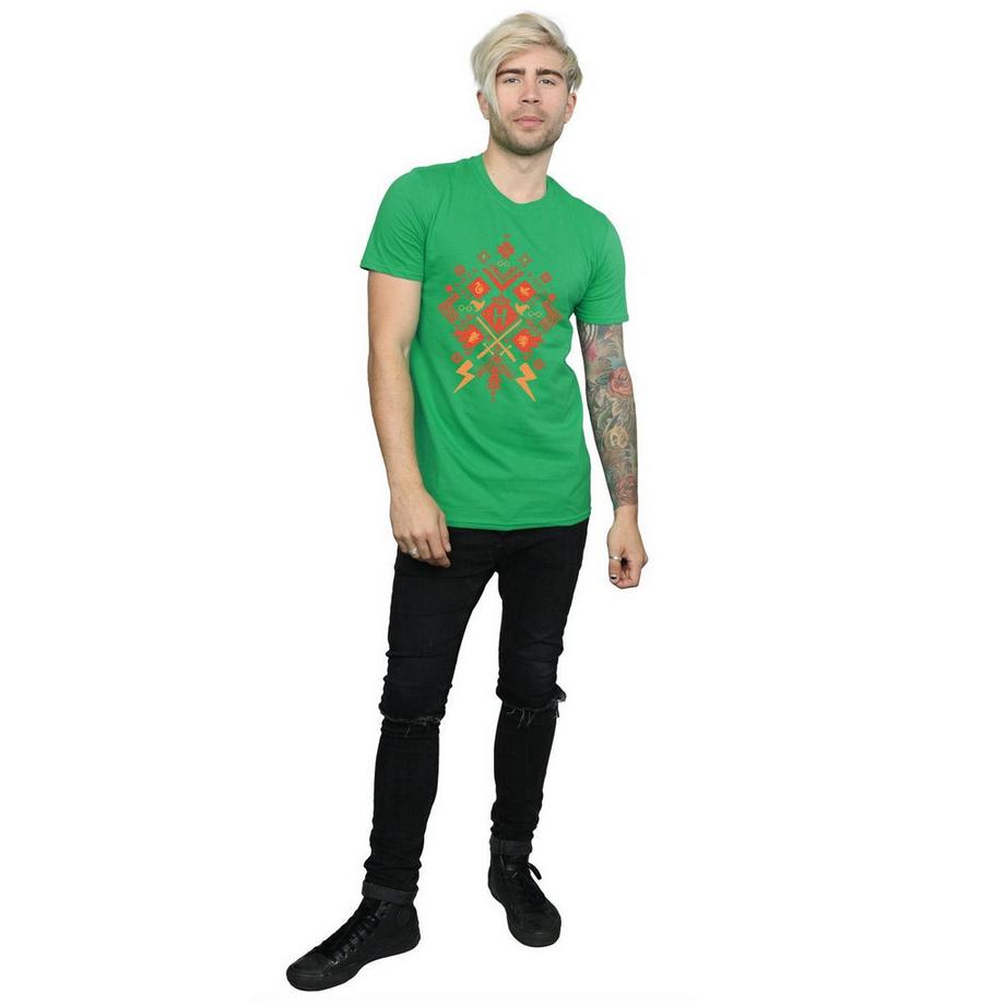 Harry Potter Aztekenmuster Kurzarm T-Shirt  