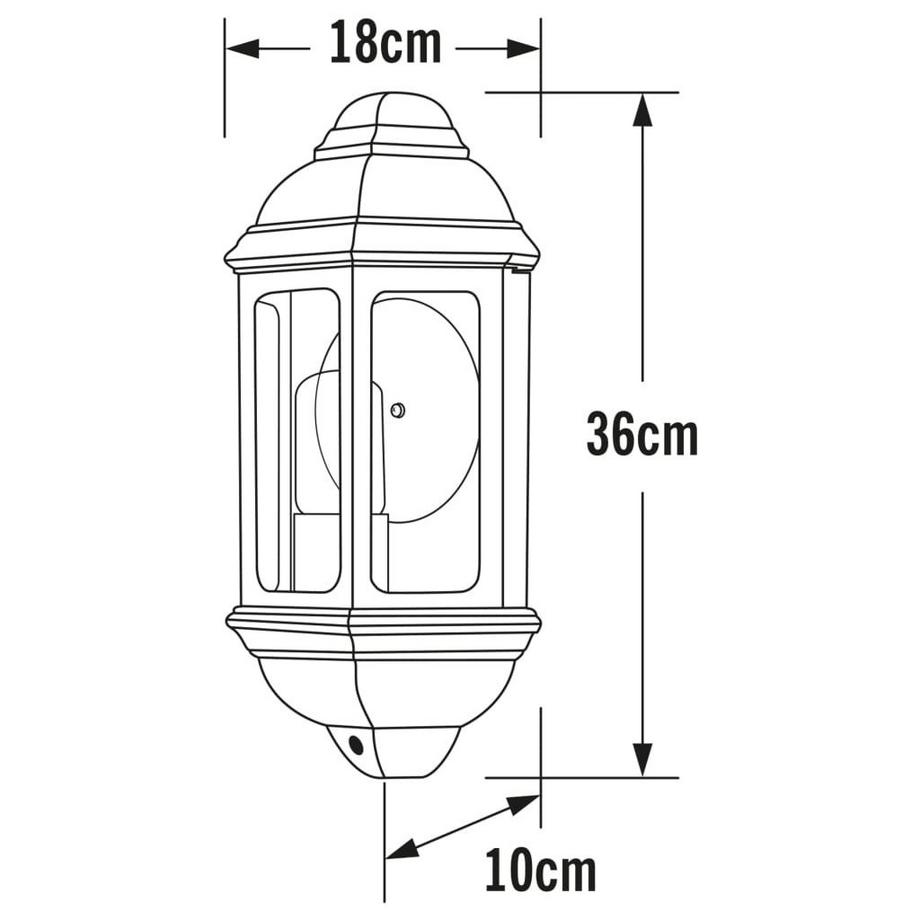 Konstsmide Außenlampe aluminium  