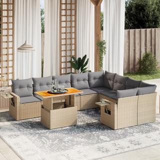 VidaXL set divano da giardino Polirattan  