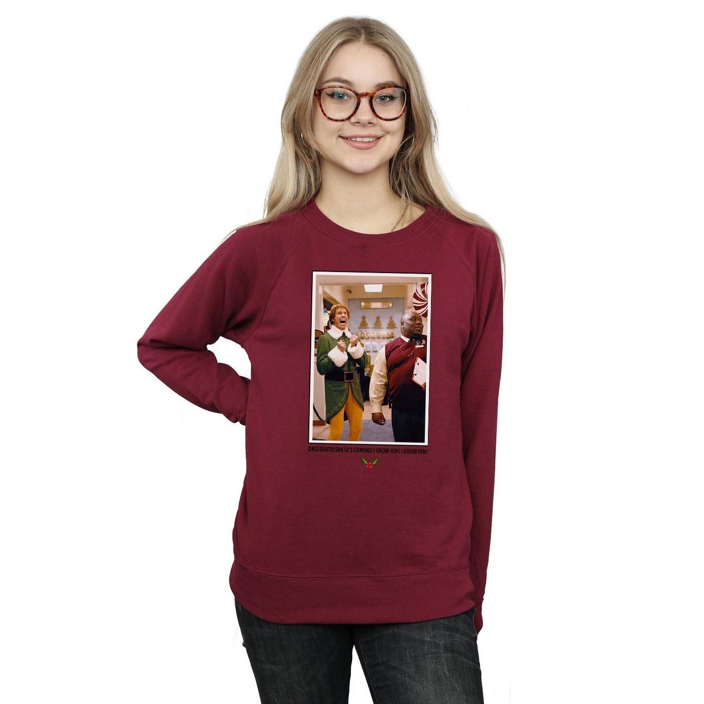 Elf OMG Sweatshirt Imprimé Col Rond  