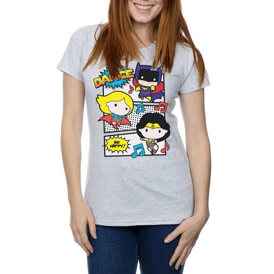 DC COMICS Super Friends Dance Be Happy T-Shirt  