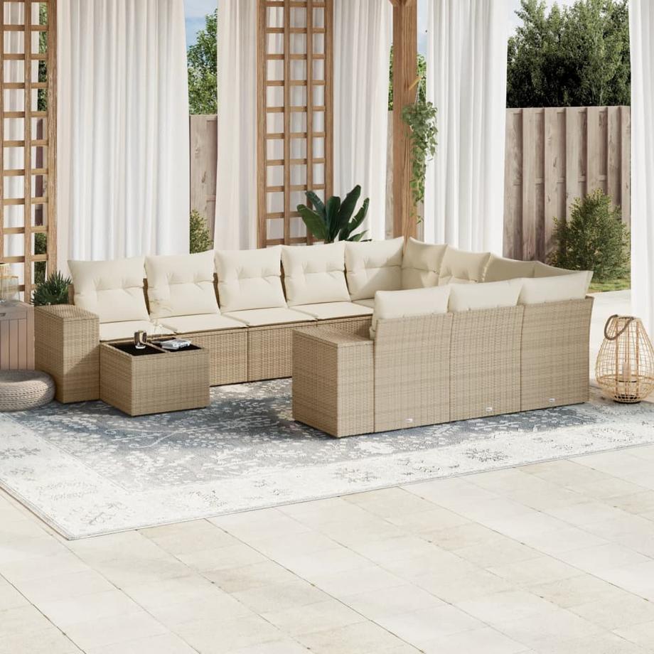 VidaXL Garten sofagarnitur poly-rattan  
