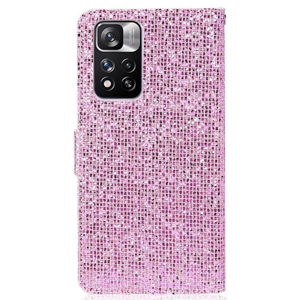 Cover-Discount  Xiaomi Redmi Note 11 Pro+  - Custodia In Pelle Glitterata 