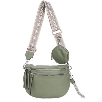 Umhängetasche, 3-in-1-Umhängetasche, Gürteltasche mit Reißverschluss und verstellbarem breiten Riemen