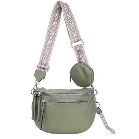 Only-bags.store 3-in-1 Umhängetasche mit Reissverschluss und verstellbarem breiten Riemen  