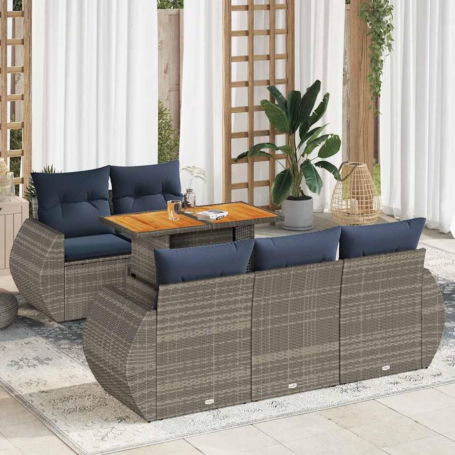 VidaXL Gartensofa set poly-rattan  