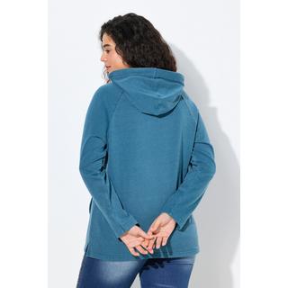 Ulla Popken Hoodie Vintage Look Verzierte Kordel Langarm  