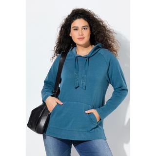 Ulla Popken Hoodie Vintage Look Verzierte Kordel Langarm  