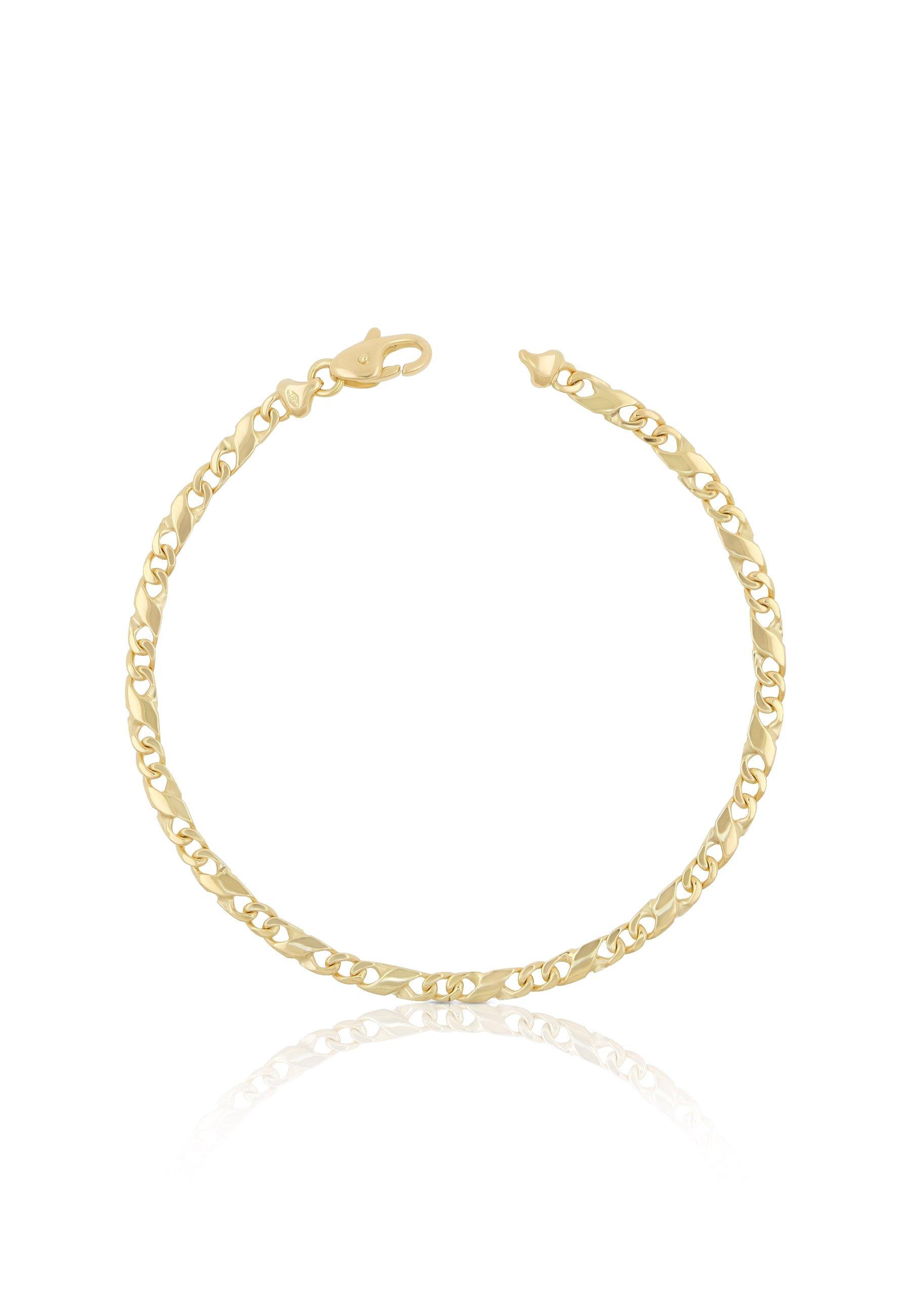 MUAU Schmuck  Bracelet Carrera en or jaune 750, 19cm, 4mm 