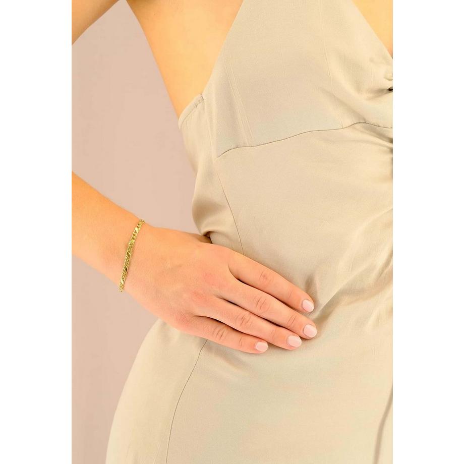 MUAU Schmuck  Bracelet Carrera en or jaune 750, 19cm, 4mm 