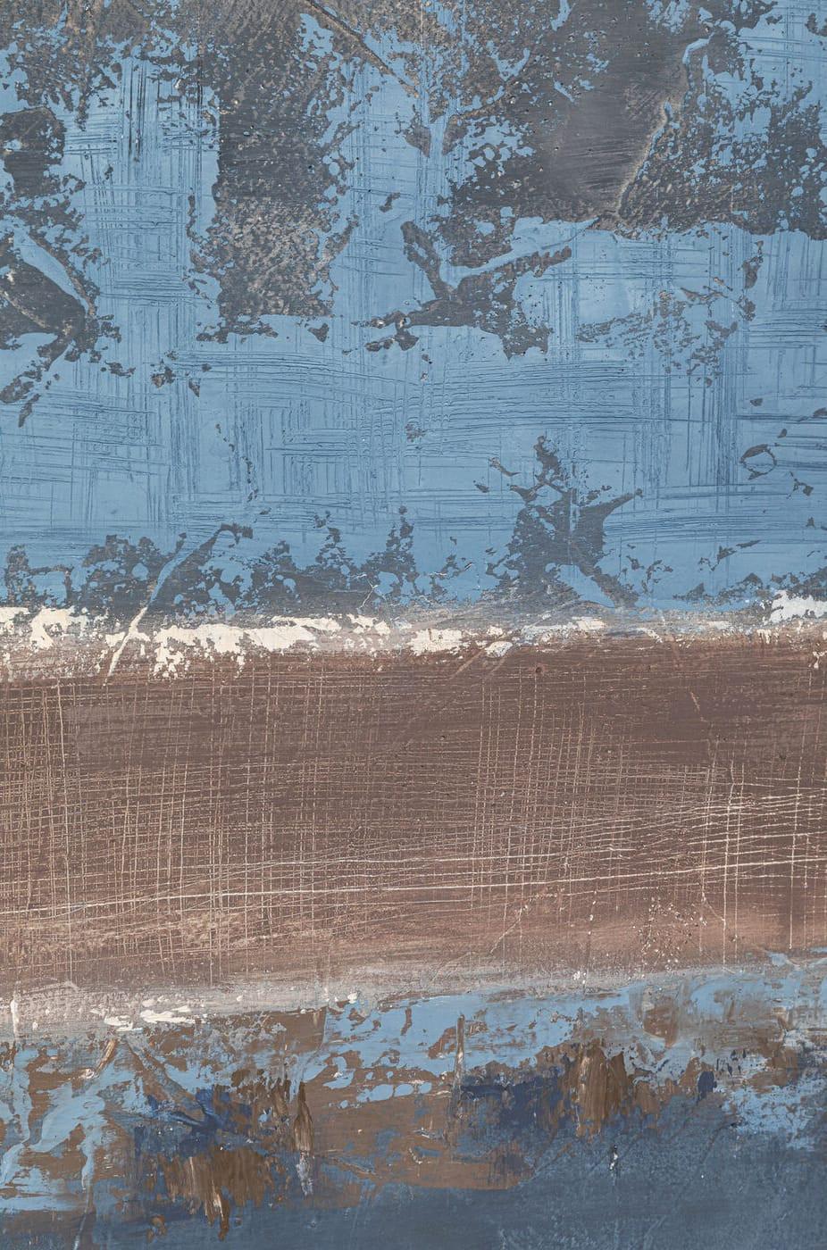 KARE Design Quadro con cornice Silence blu 120x120  