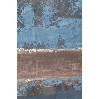 KARE Design Tableau encadré Silence bleu 120x120  