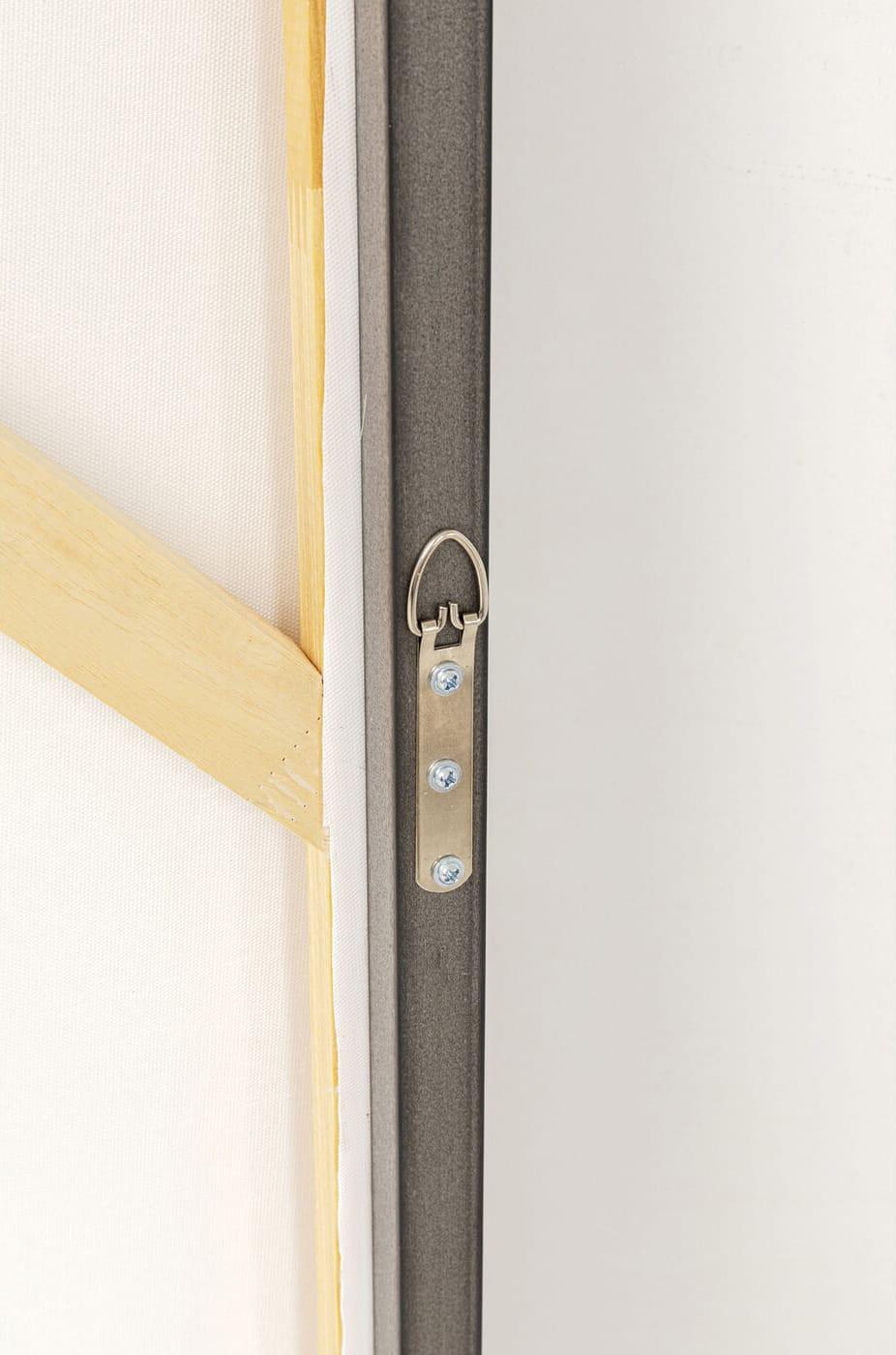 KARE Design Quadro con cornice Silence blu 120x120  