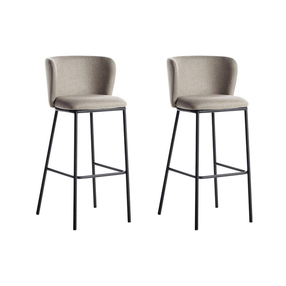 Set di 2 sedie alte en Tessuto  MINA